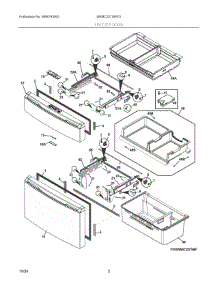 02 - Freezer Door parts for Electrolux Refrigerator GRMC2273BF01 from AppliancePartsPros.com