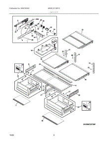 05 - Shelves parts for Electrolux Refrigerator GRMC2273BF01 from AppliancePartsPros.com
