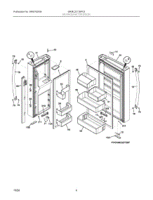 03 - Refrigerator Door parts for Electrolux Refrigerator GRMC2273BF02 from AppliancePartsPros.com
