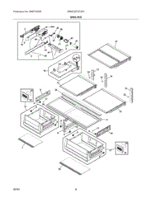 05 - Shelves parts for Electrolux Refrigerator GRMC2273CD01 from AppliancePartsPros.com