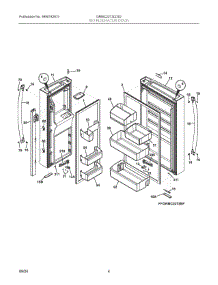 03 - Refrigerator Door parts for Electrolux Refrigerator GRMC2273CD02 from AppliancePartsPros.com