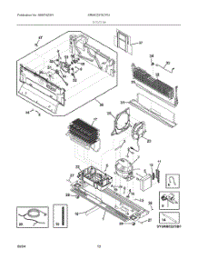 07 - System parts for Electrolux Refrigerator GRMC2273CF01 from AppliancePartsPros.com