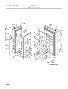 03 - Refrigerator Door parts for Electrolux Refrigerator GRMC2273CF01 from AppliancePartsPros.com