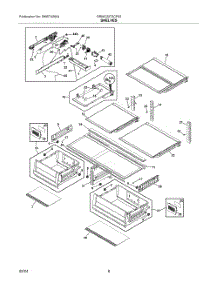 05 - Shelves parts for Electrolux Refrigerator GRMC2273CF02 from AppliancePartsPros.com