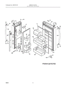 03 - Refrigerator Door parts for Electrolux Refrigerator GRMC2273CF03 from AppliancePartsPros.com