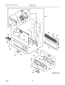 06 - Controls parts for Electrolux Refrigerator GRMC2273CF03 from AppliancePartsPros.com