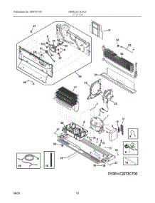 07 - System parts for Electrolux Refrigerator GRMC2273CF03 from AppliancePartsPros.com