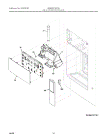 08 - Ice & Water Dispenser parts for Electrolux Refrigerator GRMC2273CF03 from AppliancePartsPros.com