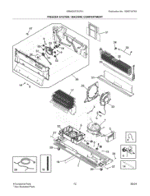 07 - Freezer System  /  Machine Compartment parts for Electrolux Refrigerator GRMG2272CF01 from AppliancePartsPros.com