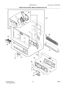 06 - Fresh Food System  /  Middle Drawer Air Flow parts for Electrolux Refrigerator GRMG2272CF01 from AppliancePartsPros.com