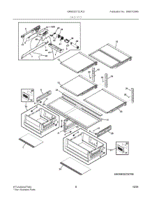 05 - Shelves parts for Electrolux Refrigerator GRMG2272CF02 from AppliancePartsPros.com