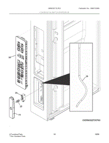 08 - Controls & Water Dispenser parts for Electrolux Refrigerator GRMG2272CF02 from AppliancePartsPros.com