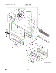 06 - Controls parts for Electrolux Refrigerator GRMG2272CF03 from AppliancePartsPros.com