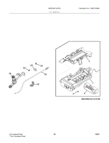 09 - Ice Maker parts for Electrolux Refrigerator GRMN2872AF00 from AppliancePartsPros.com