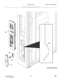 08 - Controls & Water Dispenser parts for Electrolux Refrigerator GRMN2872AF00 from AppliancePartsPros.com