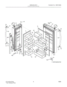 03 - Fresh Food Doors parts for Electrolux Refrigerator GRMN2872AF01 from AppliancePartsPros.com