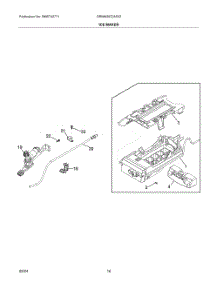09 - Ice Maker parts for Electrolux Refrigerator GRMN2872AF02 from AppliancePartsPros.com