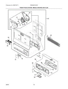 06 - Fresh Food System  /  Middle Drawer Air Flow parts for Electrolux Refrigerator GRMN2872AF02 from AppliancePartsPros.com