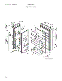 03 - Fresh Food Doors parts for Electrolux Refrigerator GRMS2773AF00 from AppliancePartsPros.com