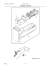 10 - Ice Maker & Container parts for Electrolux Refrigerator GRMS2773AF00 from AppliancePartsPros.com