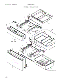 02 - Freezer & Middle Drawer parts for Electrolux Refrigerator GRMS2773AF00 from AppliancePartsPros.com