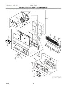 06 - Fresh Food System  /  Middle Drawer Air Flow parts for Electrolux Refrigerator GRMS2773AF00 from AppliancePartsPros.com