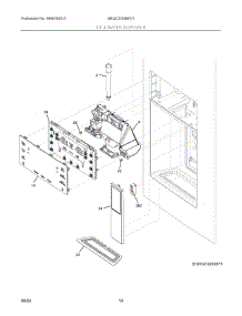 08 - Ice & Water Dispenser parts for Electrolux Refrigerator GRQC2255BF01 from AppliancePartsPros.com