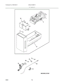 10 - Ice Maker parts for Electrolux Refrigerator GRQC2255BF01 from AppliancePartsPros.com