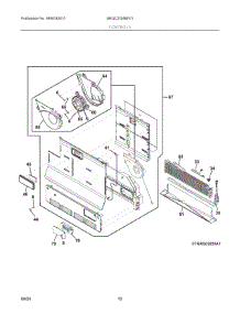 06 - Controls parts for Electrolux Refrigerator GRQC2255BF01 from AppliancePartsPros.com