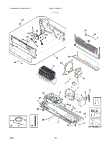 07 - System parts for Electrolux Refrigerator GRQC2255BF01 from AppliancePartsPros.com
