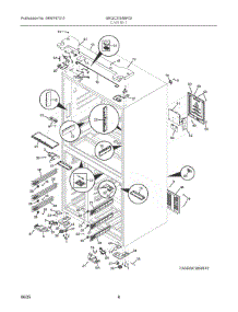 04 - Cabinet parts for Electrolux Refrigerator GRQC2255BF02 from AppliancePartsPros.com