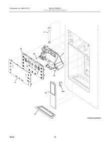 08 - Ice & Water Dispenser parts for Electrolux Refrigerator GRQC2255BF02 from AppliancePartsPros.com