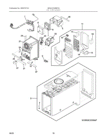 09 - Ice Container parts for Electrolux Refrigerator GRQC2255BF03 from AppliancePartsPros.com