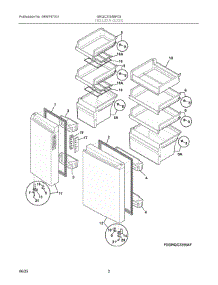 02 - Freezer Door parts for Electrolux Refrigerator GRQC2255BF03 from AppliancePartsPros.com