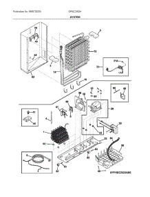 System parts for Electrolux Refrigerator GRSC2352AD0 from AppliancePartsPros.com
