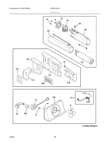 06 - Controls parts for Electrolux Refrigerator GRSC2352AD3 from AppliancePartsPros.com