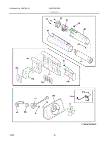 06 - Controls parts for Electrolux Refrigerator GRSC2352AD6 from AppliancePartsPros.com
