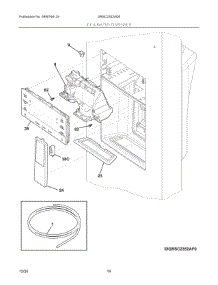 08 - Ice & Water Dispenser parts for Electrolux Refrigerator GRSC2352AD6 from AppliancePartsPros.com
