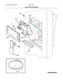 Ice & Water Dispenser parts for Electrolux Refrigerator GRSC2352AF0 from AppliancePartsPros.com