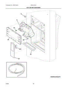 08 - Ice & Water Dispenser parts for Electrolux Refrigerator GRSC2352AF1 from AppliancePartsPros.com