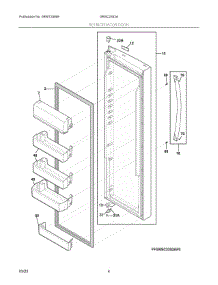 03 - Refrigerator Door parts for Electrolux Refrigerator GRSC2352AF3 from AppliancePartsPros.com