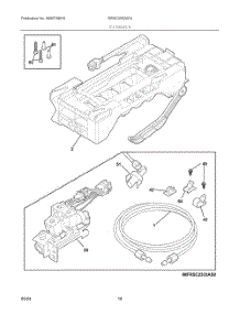 10 - Ice Maker parts for Electrolux Refrigerator GRSC2352AF4 from AppliancePartsPros.com