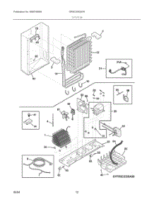 07 - System parts for Electrolux Refrigerator GRSC2352AF6 from AppliancePartsPros.com