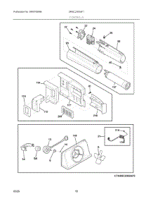 06 - Controls parts for Electrolux Refrigerator GRSC2352AF7 from AppliancePartsPros.com
