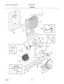 07 - System parts for Electrolux Refrigerator GRSC2352AF8 from AppliancePartsPros.com