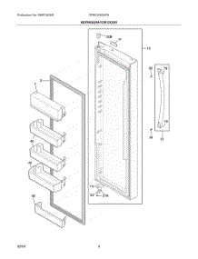 03 - Refrigerator Door parts for Electrolux Refrigerator GRSC2352AF8 from AppliancePartsPros.com