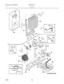 07 - System parts for Electrolux Refrigerator GRSS2352AF1 from AppliancePartsPros.com