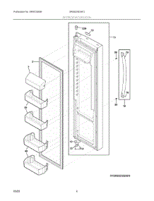 03 - Refrigerator Door parts for Electrolux Refrigerator GRSS2352AF3 from AppliancePartsPros.com