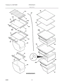05 - Shelves parts for Electrolux Refrigerator GRSS2352AF4 from AppliancePartsPros.com