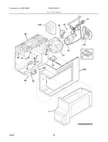 09 - Ice Container parts for Electrolux Refrigerator GRSS2352AF4 from AppliancePartsPros.com
